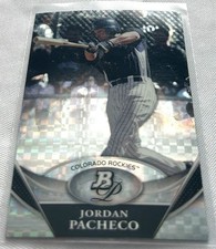 2011 Bowman Platinum Baseball Jordan Pacheco Colorado Rockies X-Fractor #BPP93