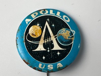 Vintage Apollo USA Space Pin Badge NASA Moon Program Astronaut Collectible