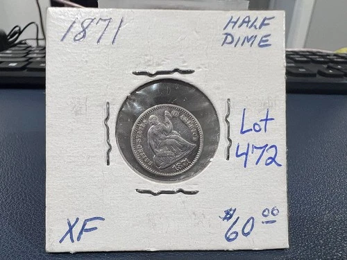 1871 Seated Liberty Half Dime (H)