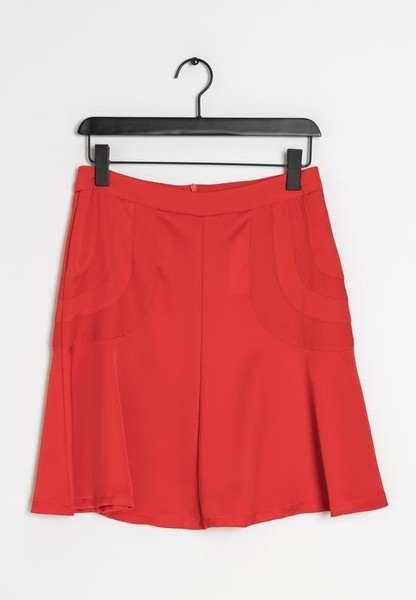 Women Filippa K Skirt Red Polyester 36