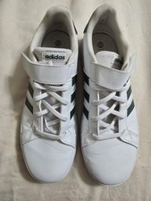 Size 6.5 GS - adidas Grand Court Lace Lifestyle Low White Green