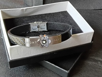 Montblanc Leather Strap Band Bracelet