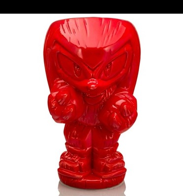 Sonic Geeki Tikis KNUCKLES Ceramic Mug Party Cocktail Tumbler Holds 13oz NEW