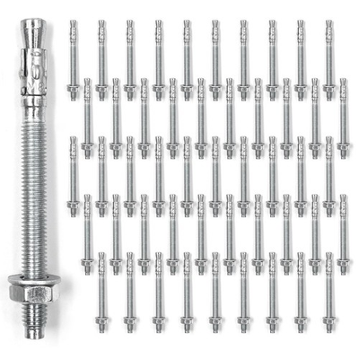 #ad 5 16x4 Inch Standard Fasteners for Heavy Duty Zinc Wedge Anchors for Cement a... $33.40