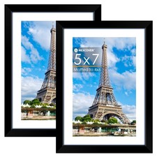 NEXCOVER 5x7 Picture Frames 2PK, Black 5 x 7 Photo Frame 5''x7'', Black 2