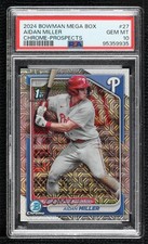 2024 Bowman Chrome Prospects Mega Box Mojo Refractor Aidan Miller PSA 10 3r1