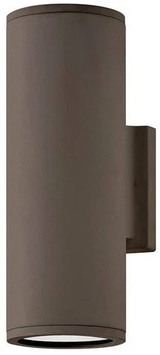 Silo 12" High Architectural Bronze LED Outdoor Wall Light - Picture 2 of 10