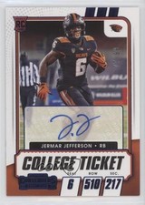2021 Contenders Draft Picks Game Ticket Blue 77/99 Jermar Jefferson Auto 0c2