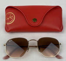 Ray Ban Hexagonal Flat Lenses Sunglasses RB3548N 9068/A5 51-21-145 3N  Case B49