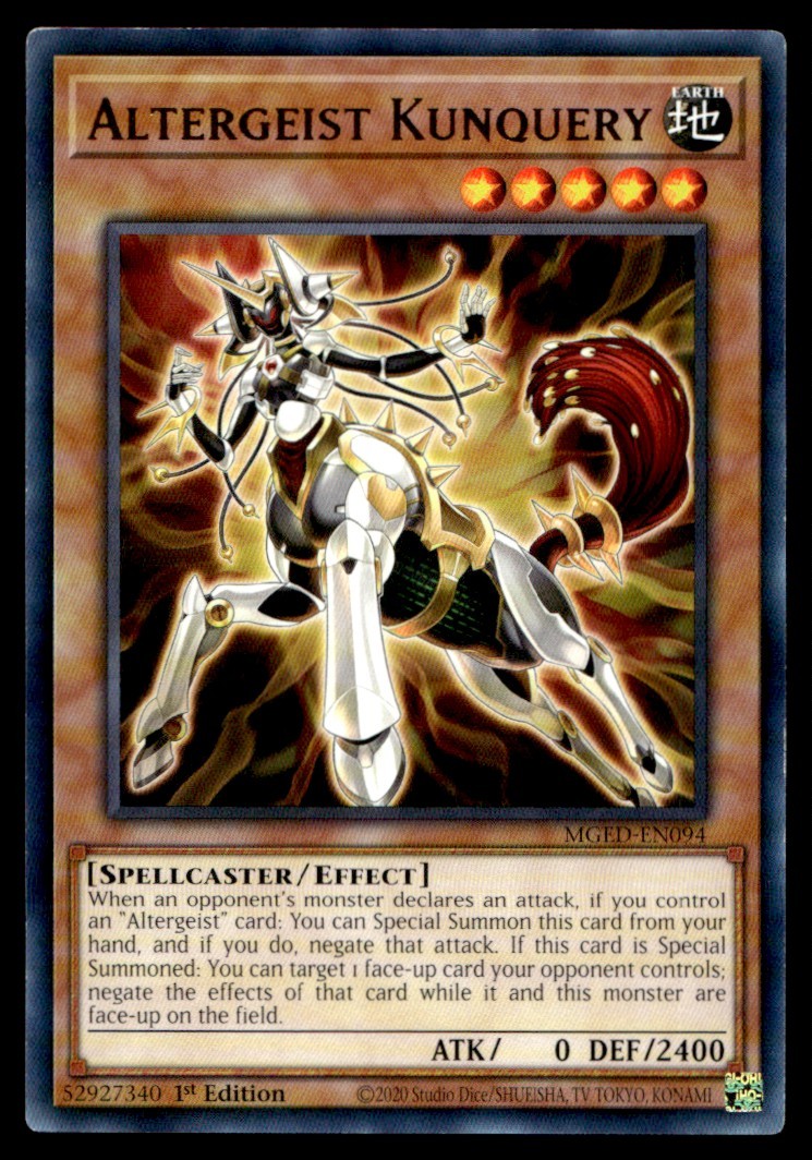 Altergeist Kunquery - MGED-EN094 - 1st Edition - YuGiOh | Buy 3 Get 5 Free