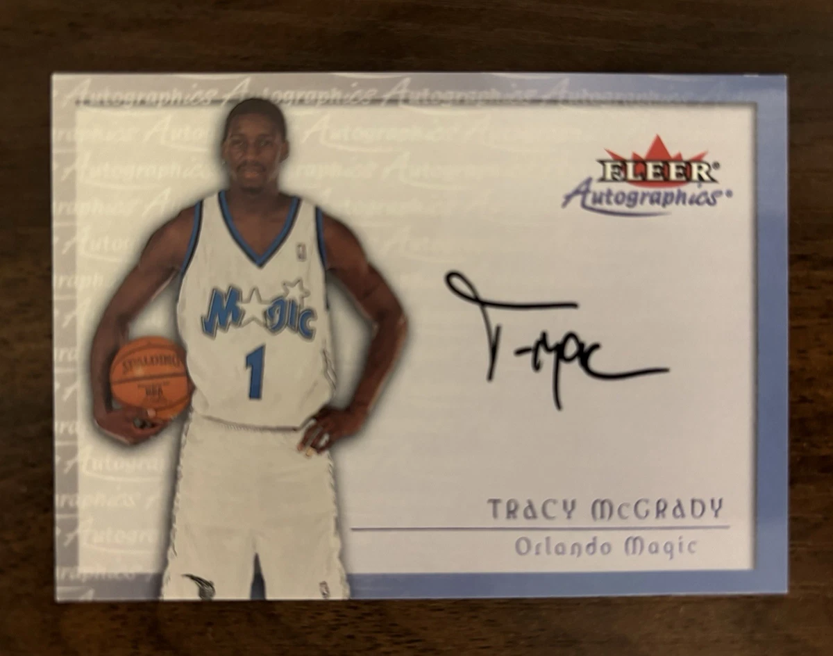 Tracy McGrady Orlando Magic Basketball Autographed Sports Trading 