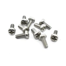 M2 x 5mm, Phillips Pan Head Screws, Steel, Nickel Plated