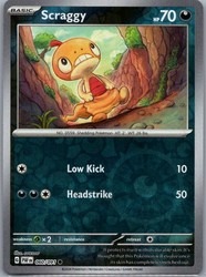 Scraggy 060/091 Reverse Holo Paldean Fates