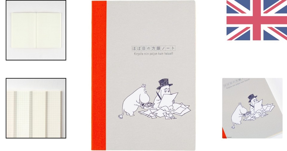 A6 Moomin Graph Notebook with Color-Changing Grid - Perfect for ...