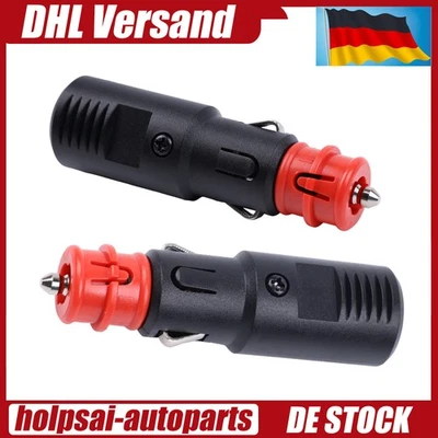2x Universal-Stecker Zigarettenanzünder-Stecker 16A 6V 12V 24V Auto LKW - Bild 1 von 4