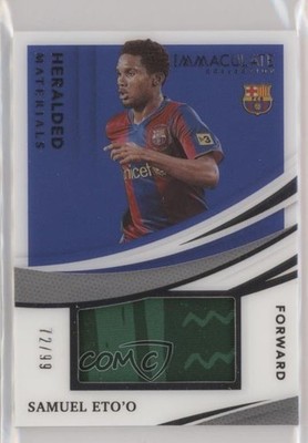 2021 Panini Immaculate Heralded Materials 72/99 Samuel Eto'o #HM-SE 7i2