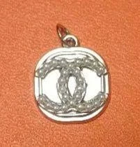 Charm Ciondolo Chanel Argento Senza Scatola o Certificato Novità Autentica