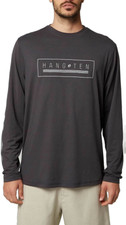 HANG TEN MEN'S UPF 50 QUICK DRY LONG SLEEVE SUN SOFT SHIRT ASPHALT, SMALL NWT