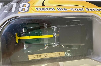 CATERHAM SUPER 7 BY ANSON 1:18 NEW IN BOX METAL DIE-CAST SERIES