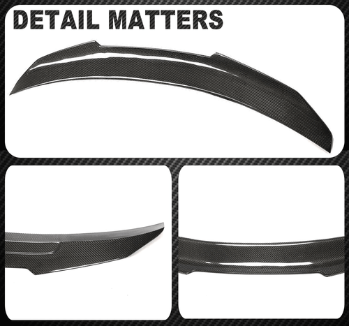 Carbon Heckspoiler Kofferraum Spoiler Flügel Lippe für Audi A5 S5 RS5 Coupe 17UP - Picture 13 of 13