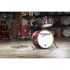 Canopus Yaiba 3pc Bop Drum Set Dark Wine Red Matte Lacquer