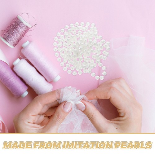 15 pcs Imitation Pearl Bead Chains Bulk Jewelry Chain Link for Jewelry Making - 第 3/12 張圖片