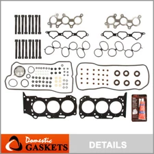 Fits 06-13 Lexus GS450H IS350 3.5L V6 DOHC Head Gasket Set Bolts 2GRFSE