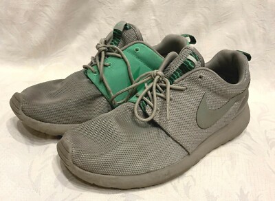 Nike Mens Size ROSHE RUN Gamma Green Gray Running Sneakers Shoes  #511881-007