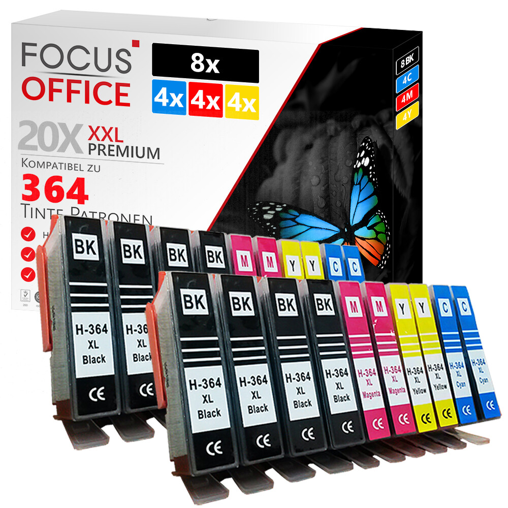 In Welchen Drucker Passen Hp 364 Patronen 20 Drucker Patronen für HP 364 XL Deskjet 3520 3522 Officejet 4620 4622