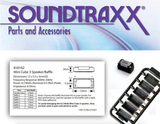 Soundtraxx 810162 Mini Cube 3 Oval Speaker/Baffle Kit, details below