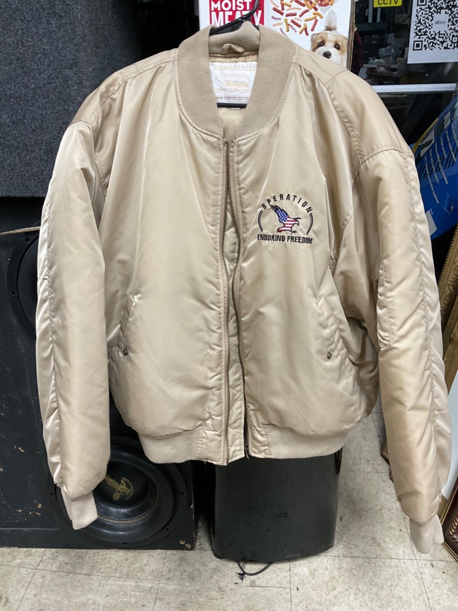 VINTAGE OPERATION ENDURING FREEDOM FLIGHT BOMBER JACKET | eBay