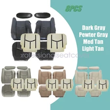 For Chevy Silverado GMC Sierra 03-06 Driver & Passenger Leather Seat Cover &Foam