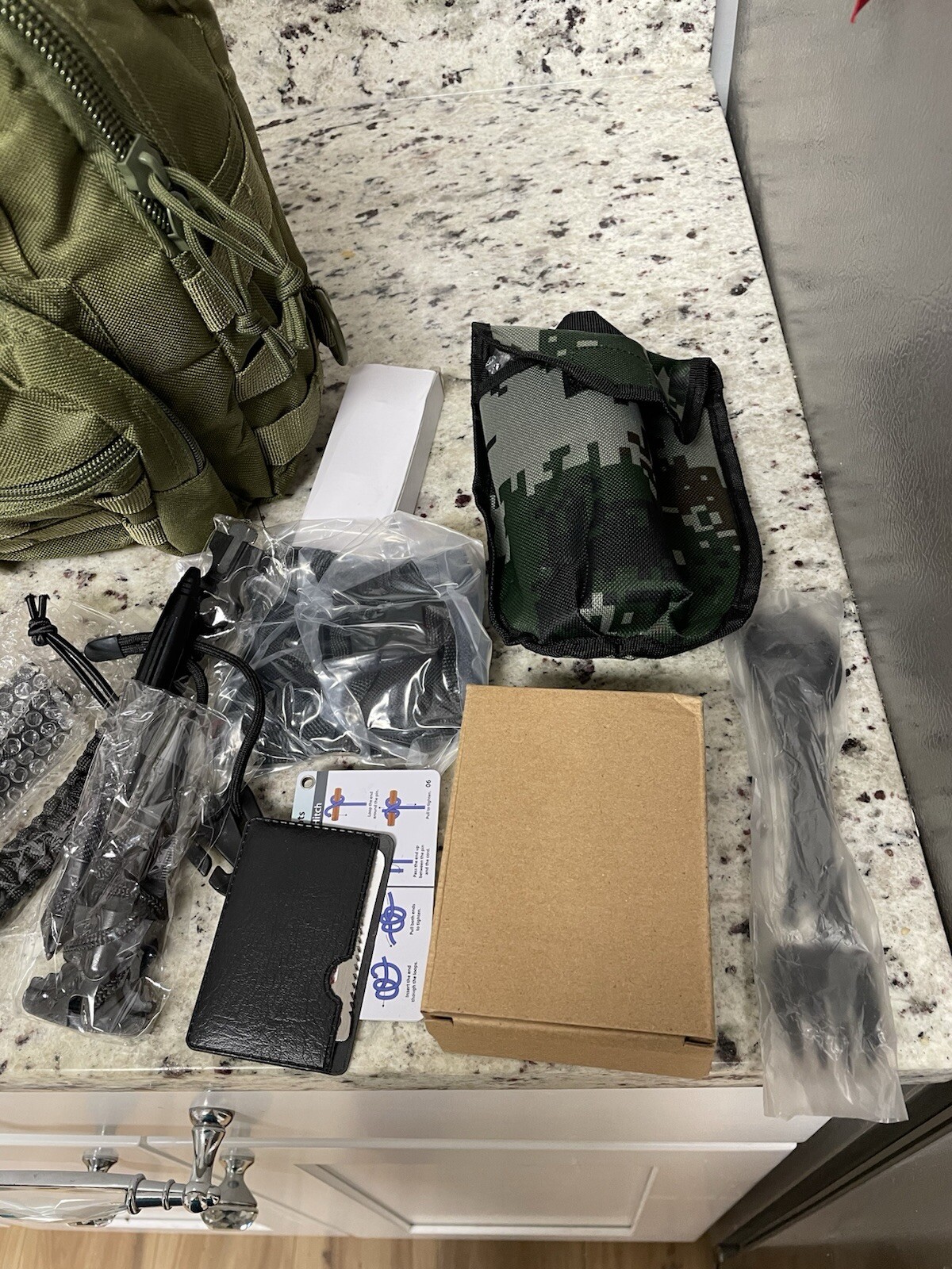 Tactical Bag W/Home Emergency  Azzcony  Survive Kit Supply’s 27 Ps 1 Person New