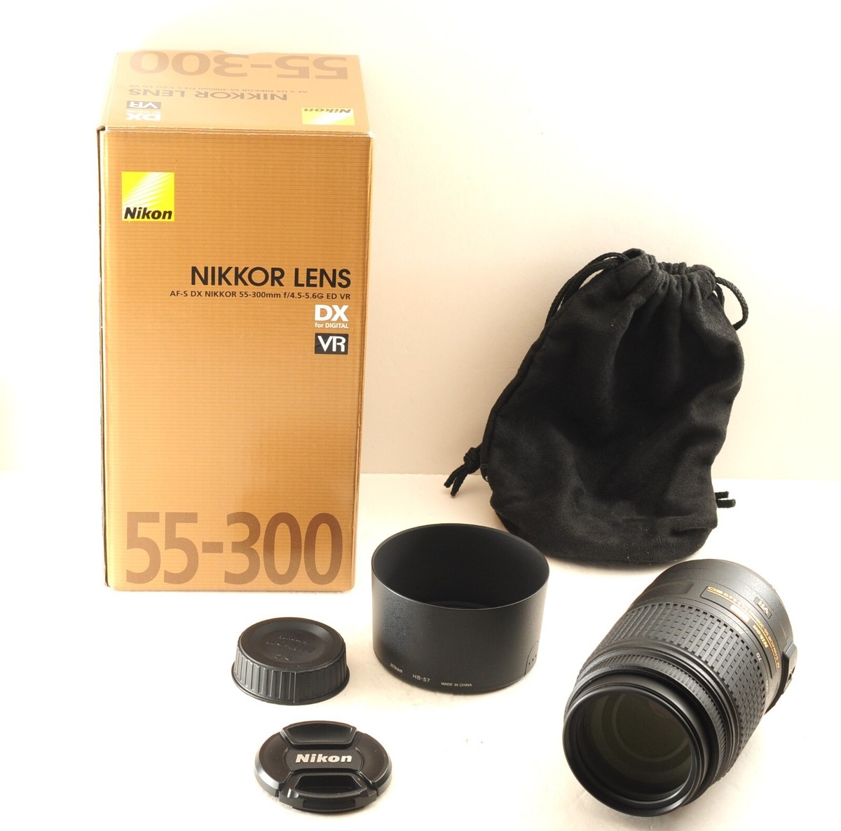 N.MINT Nikon AF-S DX Nikkor 55-300mm F4.5-5.6 G ED VR Zoom Lens