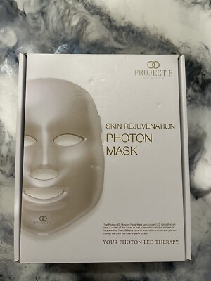 Project E Beauty 7 Color LED Mask Photon Light Skin Rejuvenation Therapy Acne