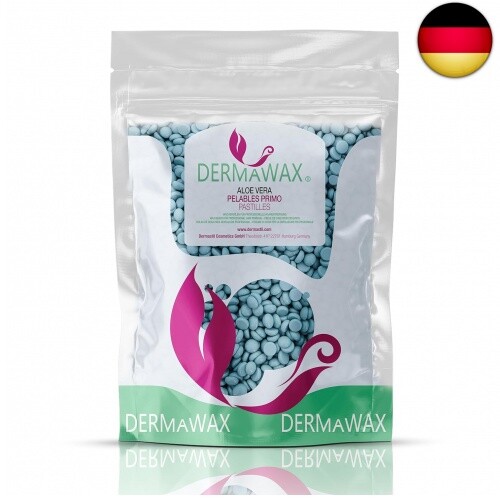 Dermawax 1 kg Aloe Vera Wachs Heisswachs Waxing Perlen Wachsperlen Wax - Bild 1 von 8