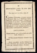 PAPEL RELIGIOSO MEDITACIÓN PARA CORPUS DÍA 17-18 Ctry 150x100mm