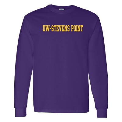 Wisconsin-Stevens Point Pointers Basic Block Long Sleeve - Purple