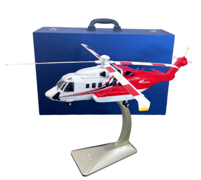 1:32 53CM Avion Pacific Limited S92 Helicopter Airplane Diecast Aircraft Model