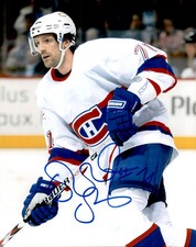 Patrice Brisebois Signed Autographed 8x10 Photo Montreal Canadiens