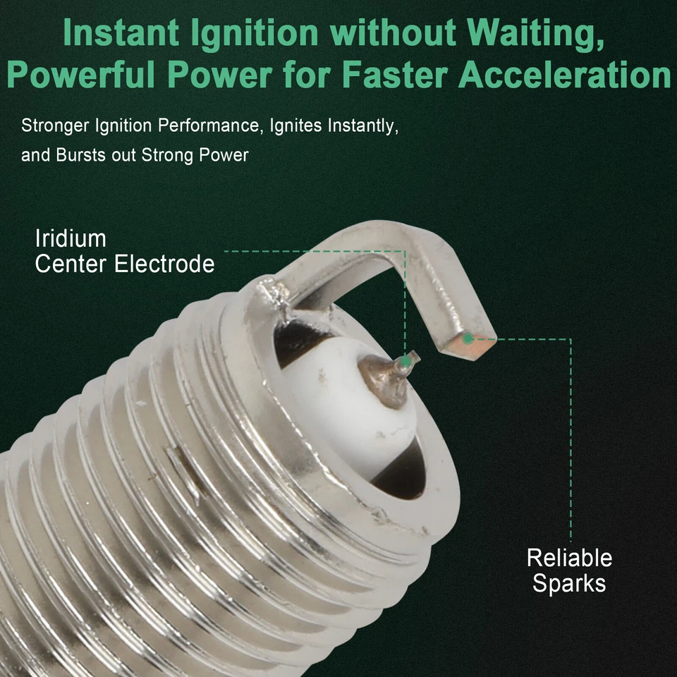 4x Iridium & Platinum Spark Plugs For 2011-2016 Honda CR-Z 1.5L l4 - Изображение 3 из 4