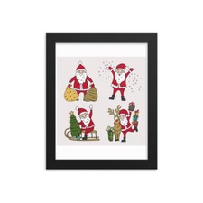 Framed photo paper poster