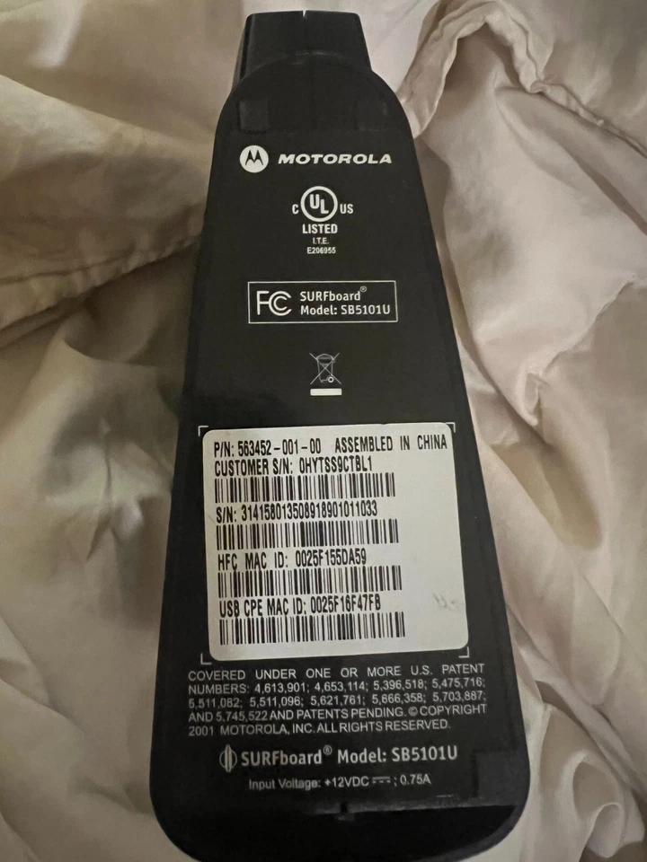 Modem Motorola SURFboard SB5101U Cable Modem Hi Speed Internet - Image 4 of 4