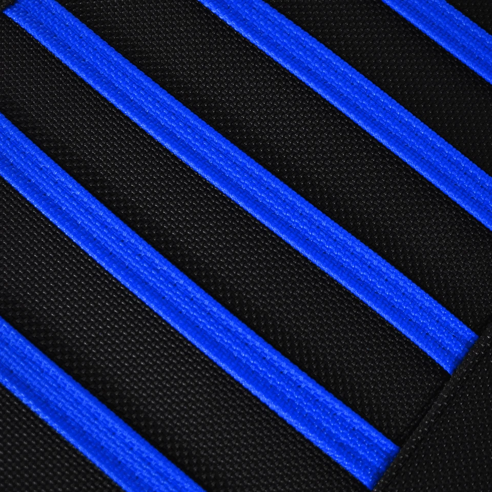 Capa de assento Yamaha IT 175 Gripper 1977 1978 1979 toda PRETA/TM AZUL nervura #332 - Imagem 4 de 4