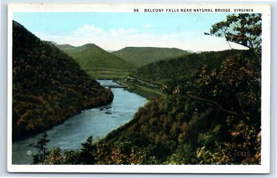 Balcony Falls Near Natural Bridge Virginia Postcard