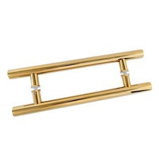 38mm Inline Door Pull Handle PAIR Gold Stainless Steel Fixings Included 1200mm