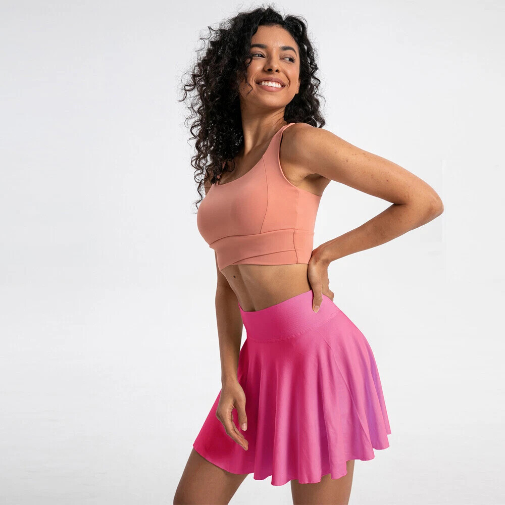 Women Tennis Skirt Pleated Athletic Skirts Workout Pickleball Golf Skort