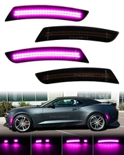 LED Side Marker Lights Front Rear Bumper For 2016-2023 Chevy Camaro LS LT SS ZL1