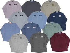 Used Work Shirts Lot of 12 Grade B Long Sleeve Mechanics Cintas Red Kap Unifirst
