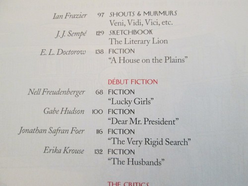 The New Yorker Magazine - June 18 & 25, 2001 - Debut Fiction - Imagen 8 de 10